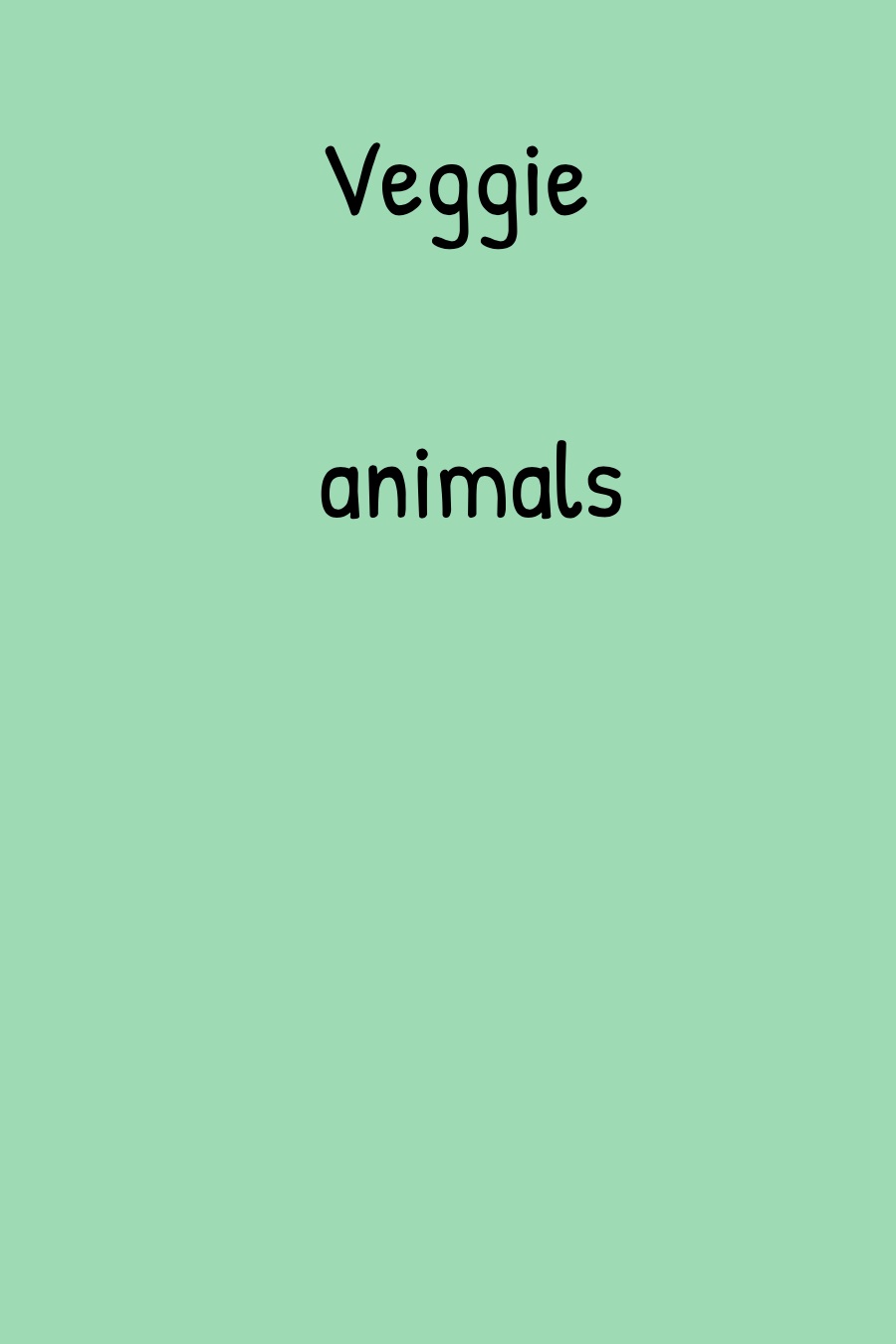 Veggie Animals